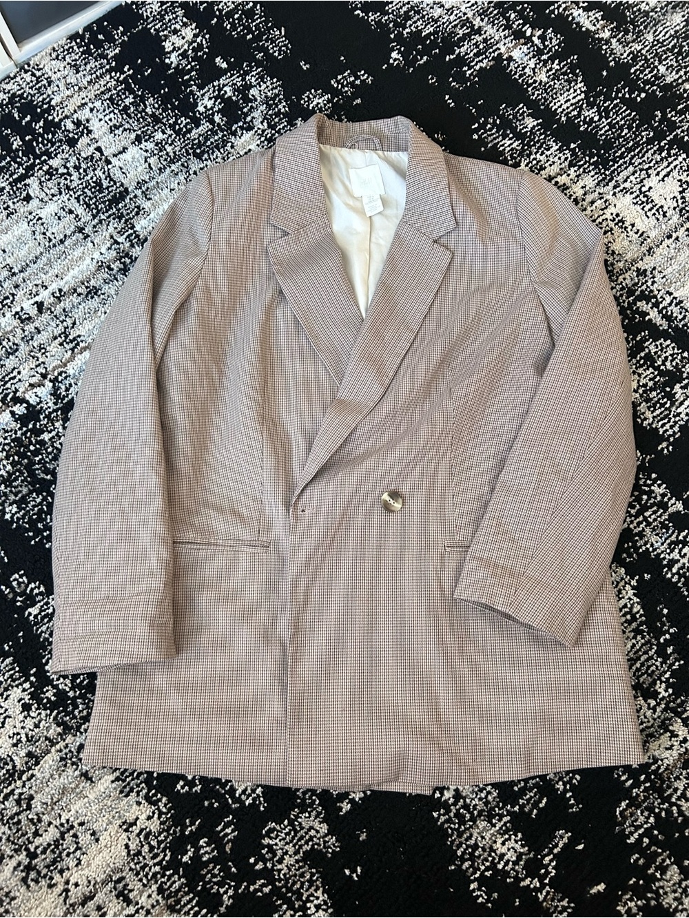 H&M plaid blazer women’s size medium